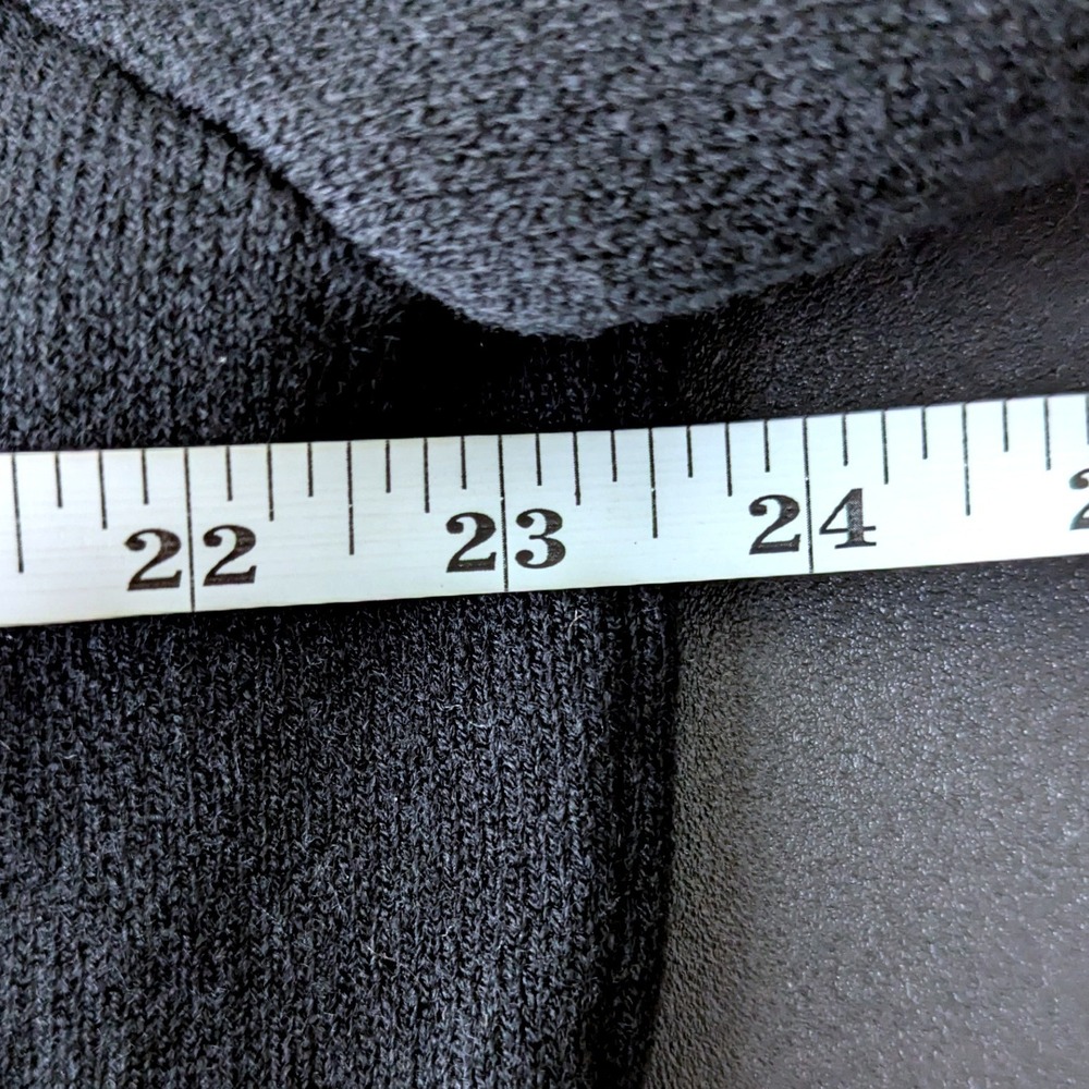 New York & Company NWT Double Breasted Sweater Blazer‎ Gold Button XL Black Knit - Picture 8 of 10